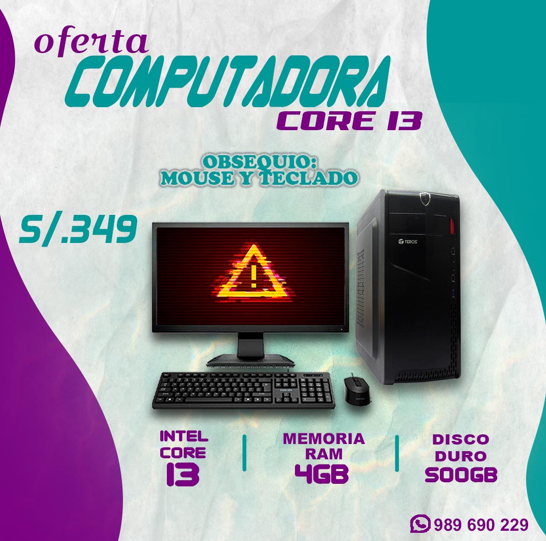 Computadora Core I3 en descuento